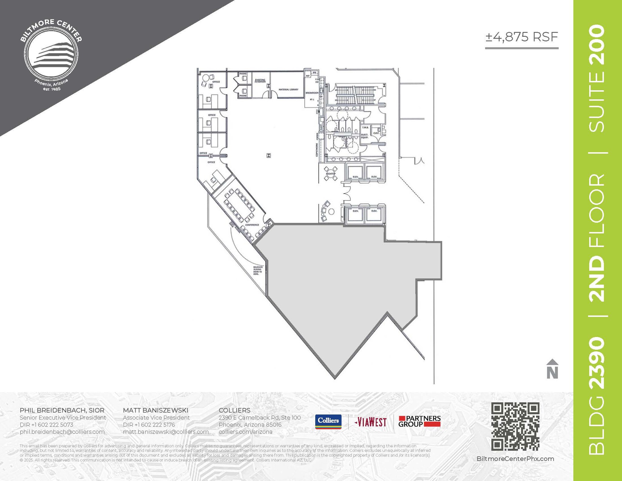 2398 E Camelback Rd, Phoenix, AZ for lease Floor Plan- Image 1 of 2