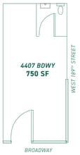 4407 Broadway, New York, NY for lease Floor Plan- Image 1 of 1