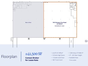 7615 Siempre Viva Rd, San Diego, CA for lease Floor Plan- Image 1 of 1