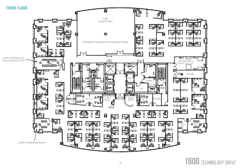 1600 Technology Dr, San Jose, CA for lease Floor Plan- Image 1 of 1