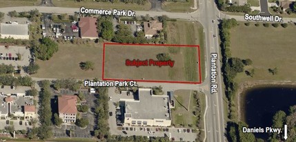 NW Plantation Rd, Fort Myers, FL - aerial  map view