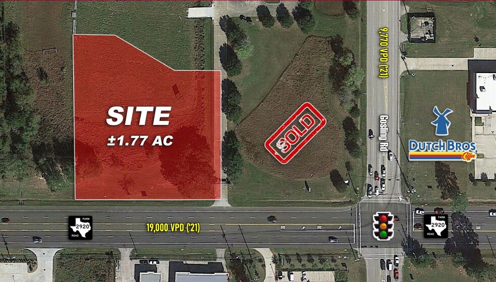 FM 2920 & Gosling Rd, Spring, TX for sale - Aerial - Image 1 of 1