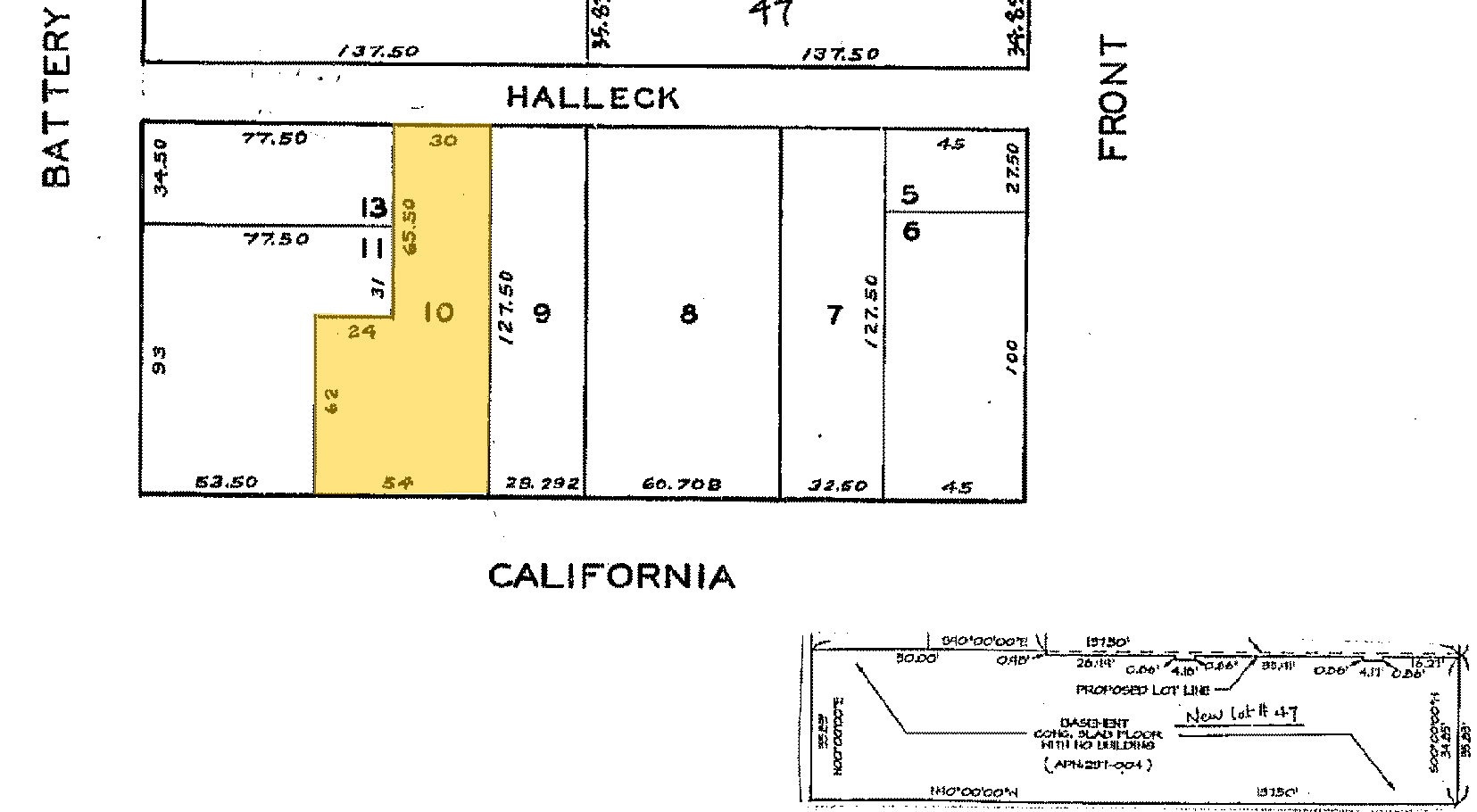 244 California St, San Francisco, CA for lease Plat Map- Image 1 of 3