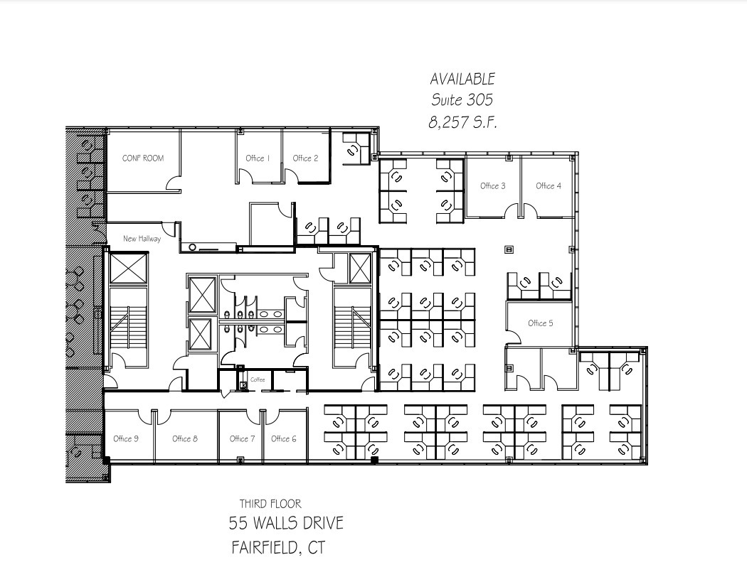 55 Walls Dr, Fairfield, CT for lease Floor Plan- Image 1 of 1