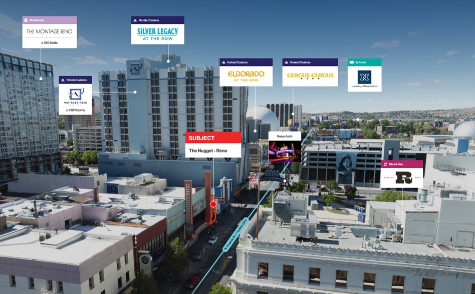 231 & 233 N Virginia St., Reno, NV for sale - Aerial - Image 3 of 3