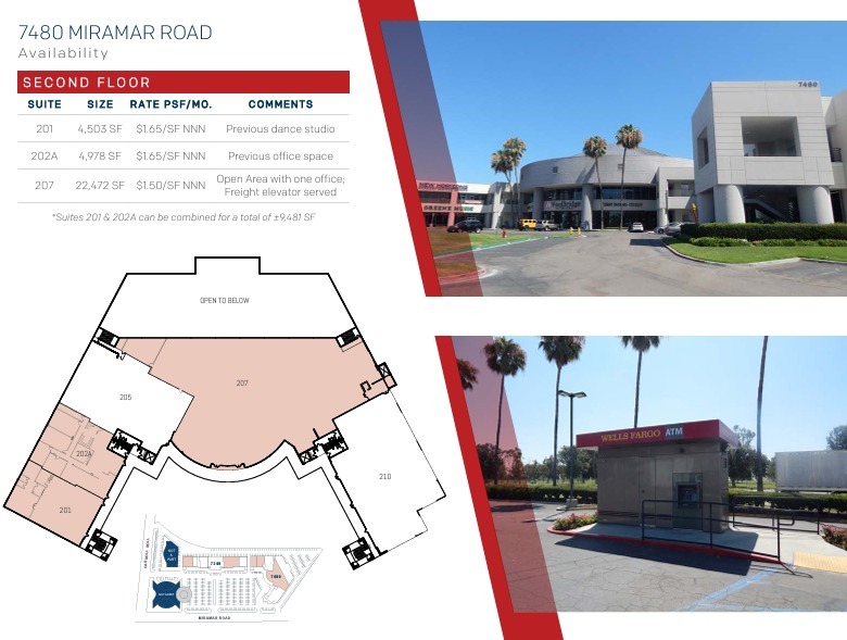 7310-7480 Miramar Rd, San Diego, CA for lease Floor Plan- Image 1 of 1