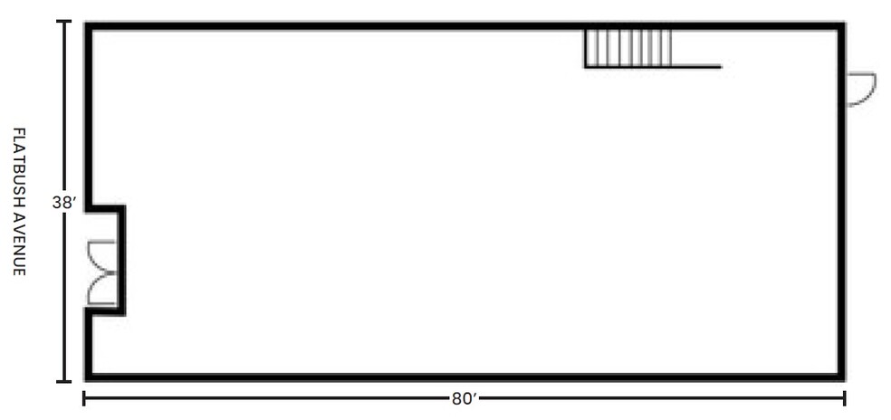 1019 Flatbush Ave, Brooklyn, NY for lease - Floor Plan - Image 2 of 2