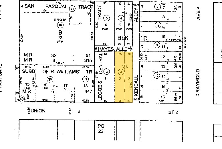 39-45 E Union St, Pasadena, CA for sale Plat Map- Image 1 of 1