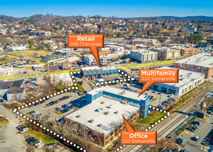 306 Cherokee Blvd, Chattanooga, TN - AERIAL  map view
