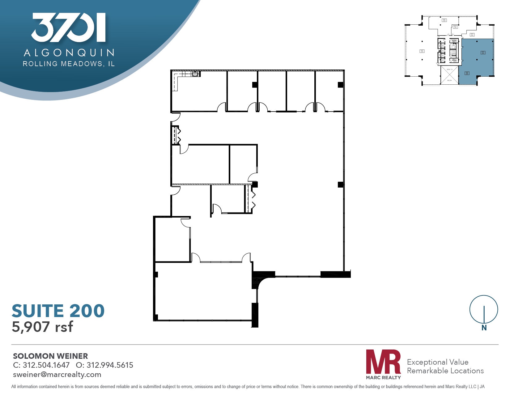 3701 Algonquin Rd, Rolling Meadows, IL for lease Floor Plan- Image 1 of 8