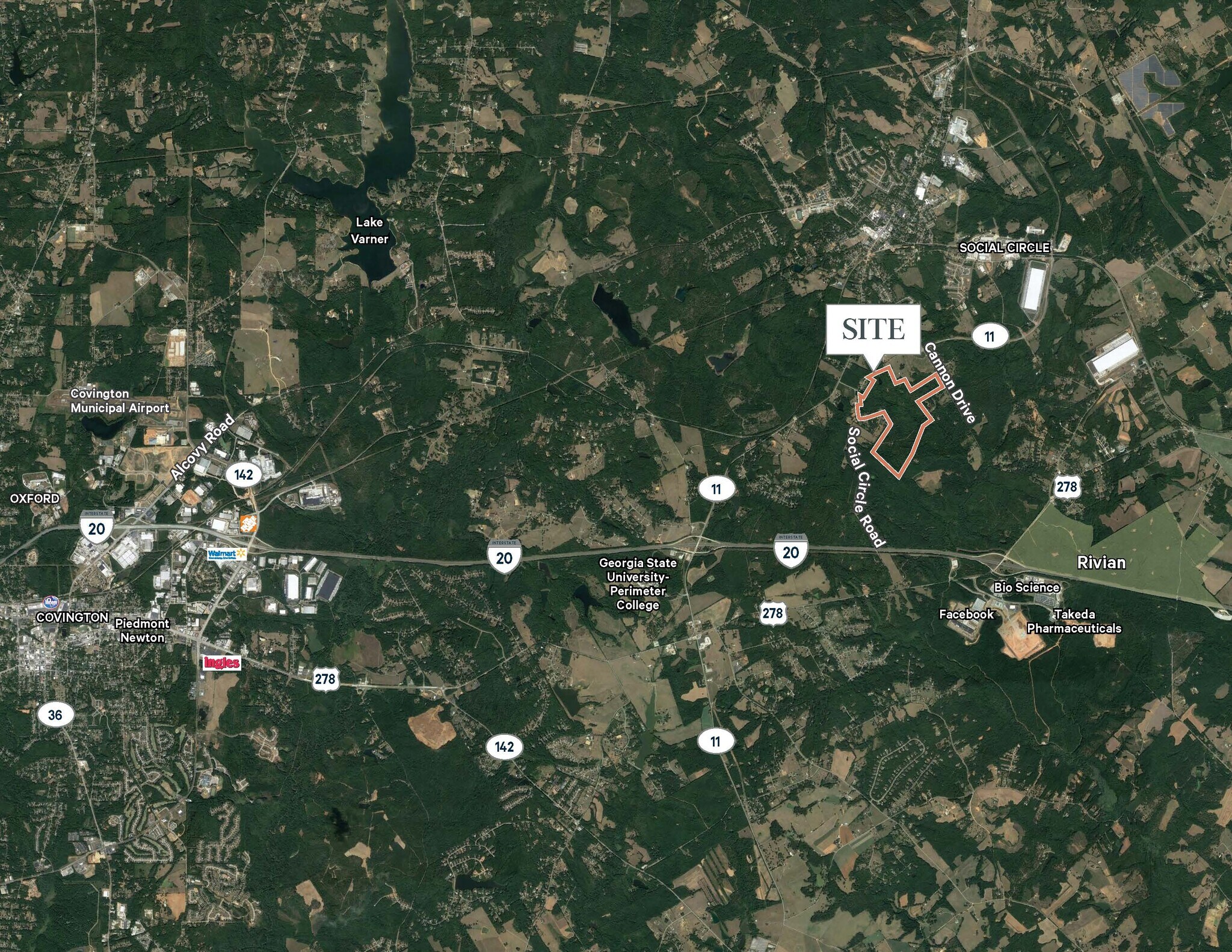 0 Highway 11, Social Circle, GA for sale Aerial- Image 1 of 2