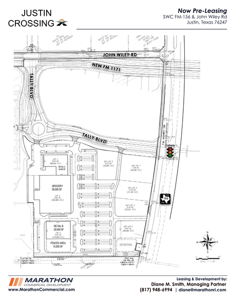 SWC FM-156 & John Wiley Rd, Justin, TX for lease - Site Plan - Image 2 of 5