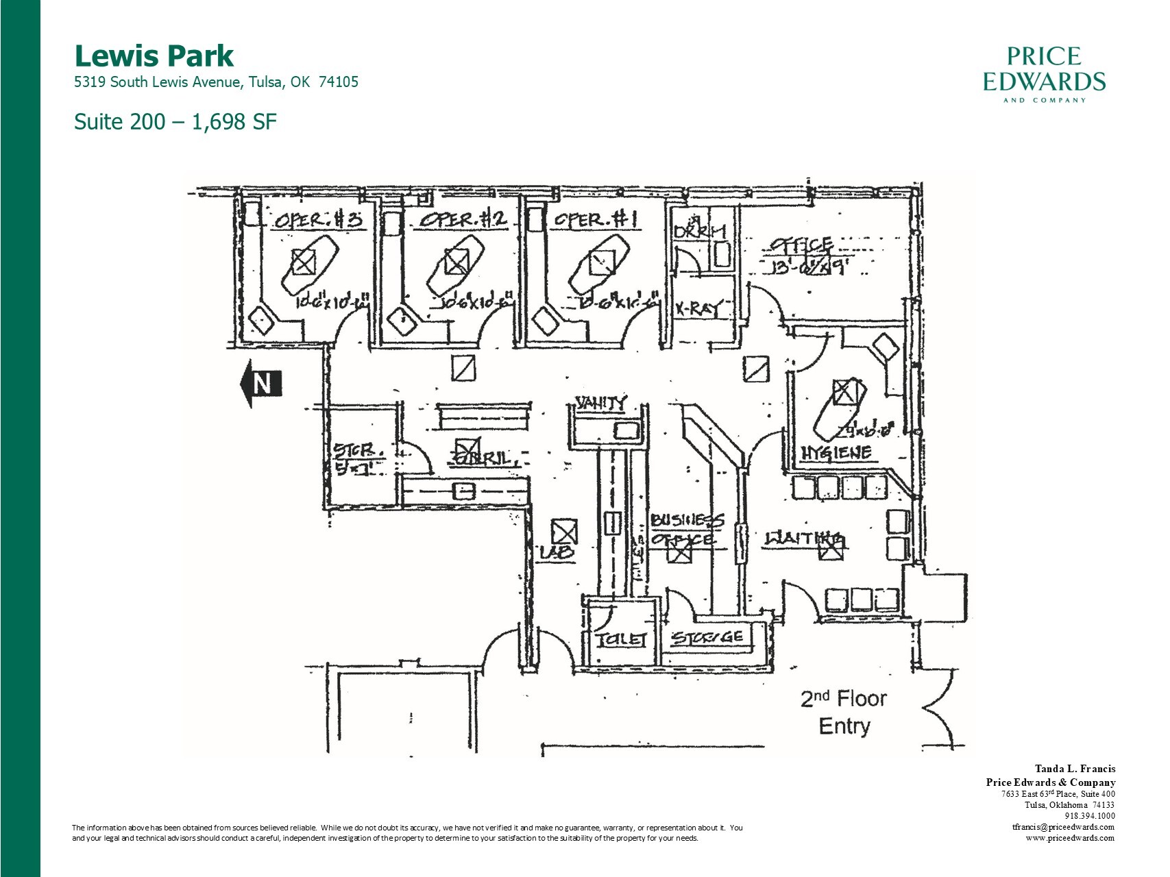 5319 S Lewis Ave, Tulsa, OK for lease Floor Plan- Image 1 of 1