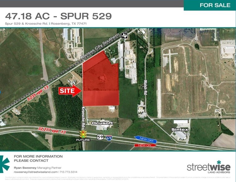 Spur 529 & Kroesche Rd, Rosenberg, TX for sale - Primary Photo - Image 1 of 1