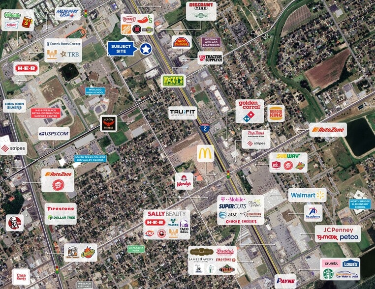 1221 W Expressway 83, Weslaco, TX for sale - Aerial - Image 3 of 3