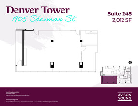 1905 Sherman St, Denver, CO for lease Floor Plan- Image 1 of 2