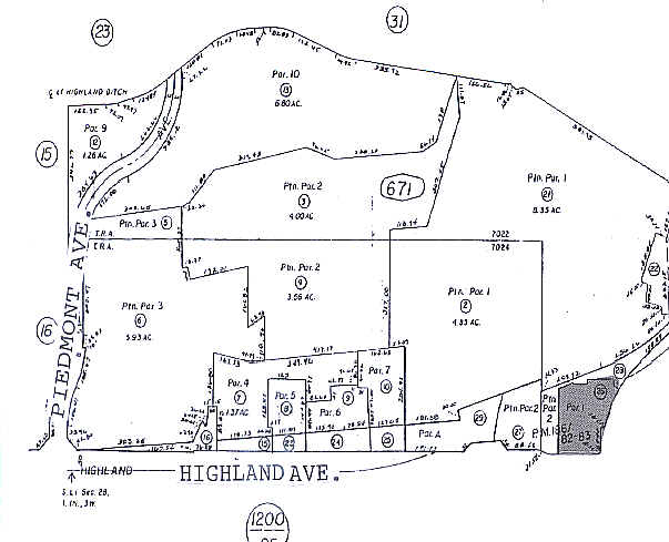 4240 Highland Ave, Highland, CA for lease - Plat Map - Image 2 of 3