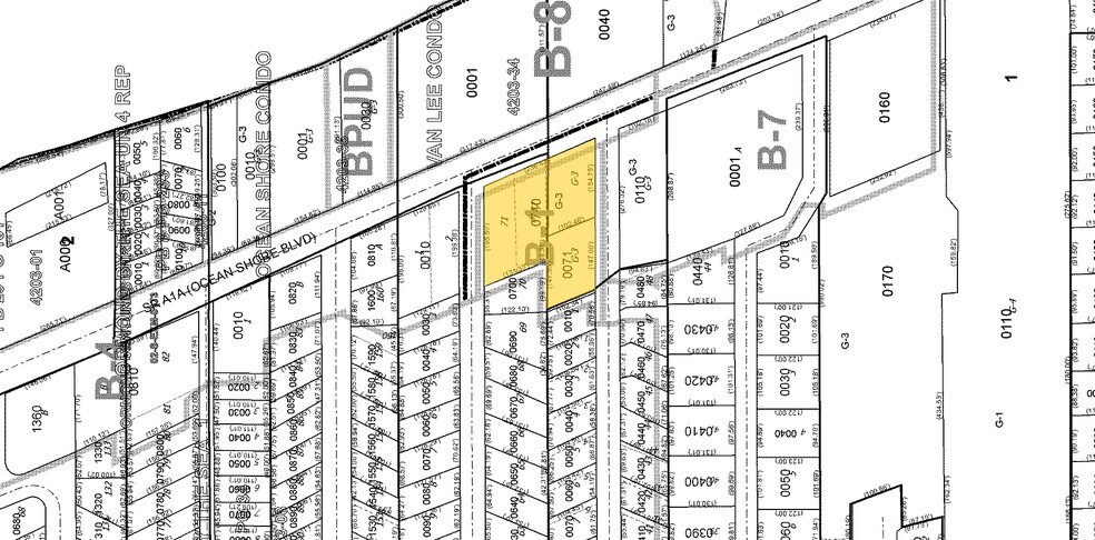 1050 Ocean Shore Blvd Ormond Beach - 1050 Ocean Shore Blvd Ormond Beach FL Plat Map 2 Large 