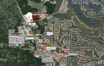 Crossroads at Chenal, Little Rock, AR - AERIAL  map view