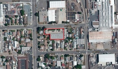 1256 E 3rd St, Pomona, CA - AERIAL  map view
