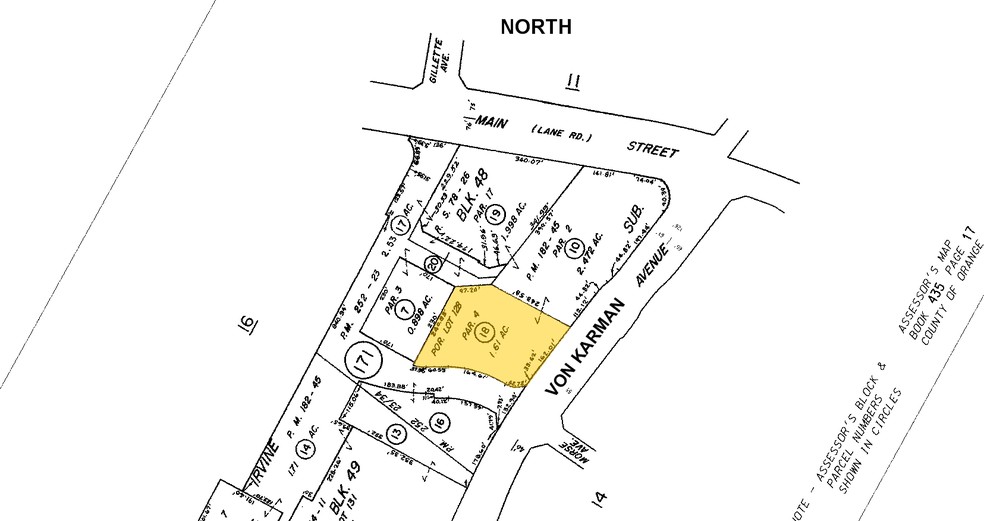 17901 Von Karman Ave, Irvine, CA for lease - Plat Map - Image 3 of 26