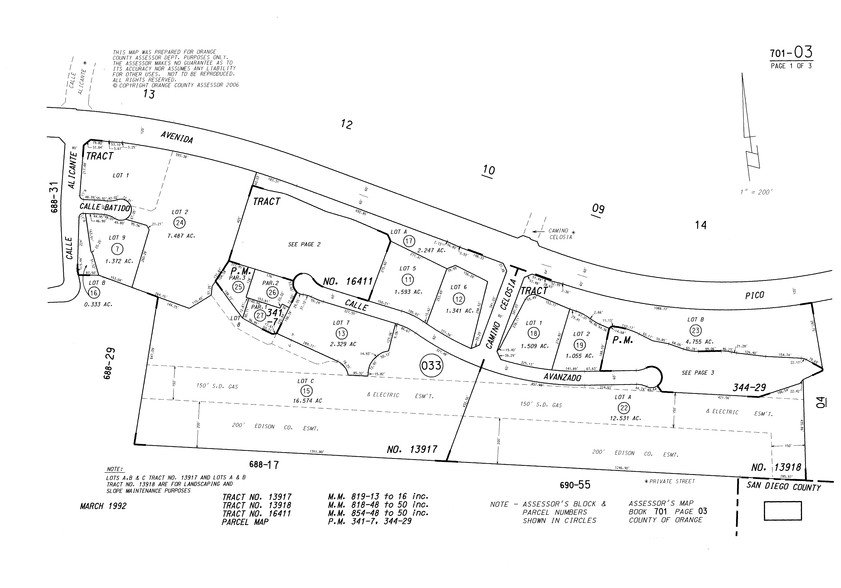 1327 Calle Avanzado, San Clemente, CA for lease - Plat Map - Image 2 of 3