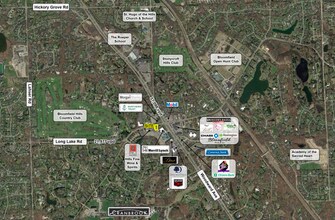 35 W Long Lake Rd, Bloomfield Hills, MI - AERIAL map view - Image1