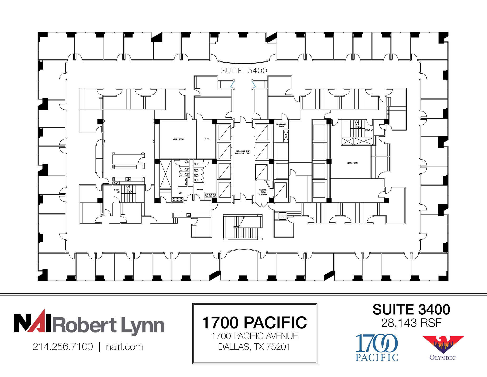 1700 Pacific Ave, Dallas, TX for lease Floor Plan- Image 1 of 1