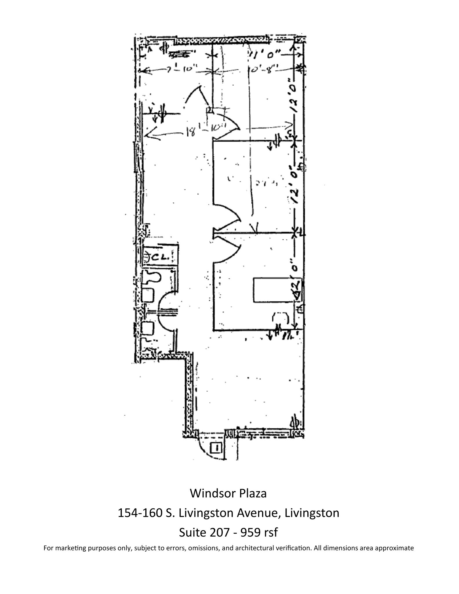 160 S Livingston Ave, Livingston, NJ for lease Site Plan- Image 1 of 1