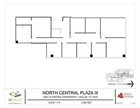 12801 N Central Expy, Dallas, TX for lease Floor Plan- Image 1 of 2