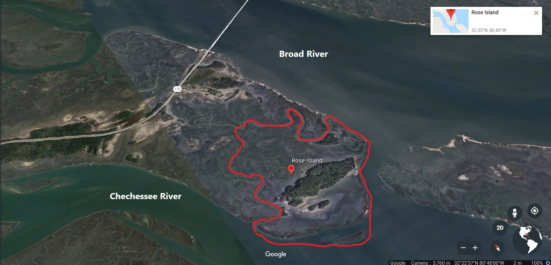 Rose Island, Okatie, SC 29909