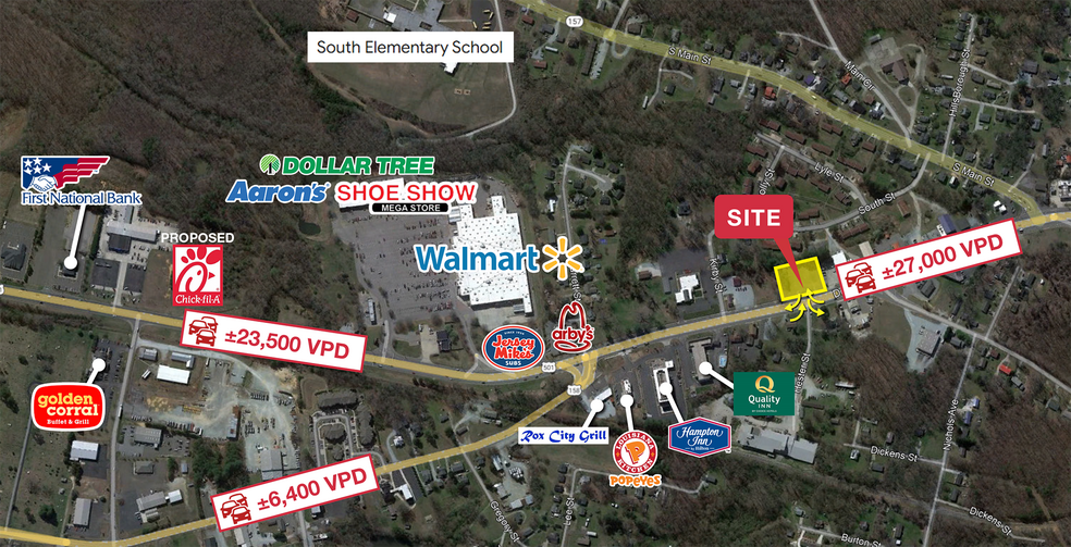 815 Durham Rd, Roxboro, NC for lease - Aerial - Image 3 of 3