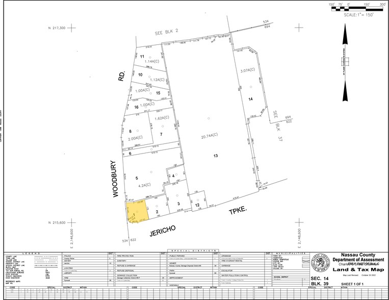 8225 Jericho Tpke, Woodbury, NY for sale - Plat Map - Image 2 of 17