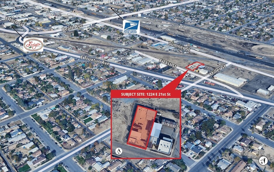 1224 21st St, Bakersfield, CA for sale - Aerial - Image 2 of 12