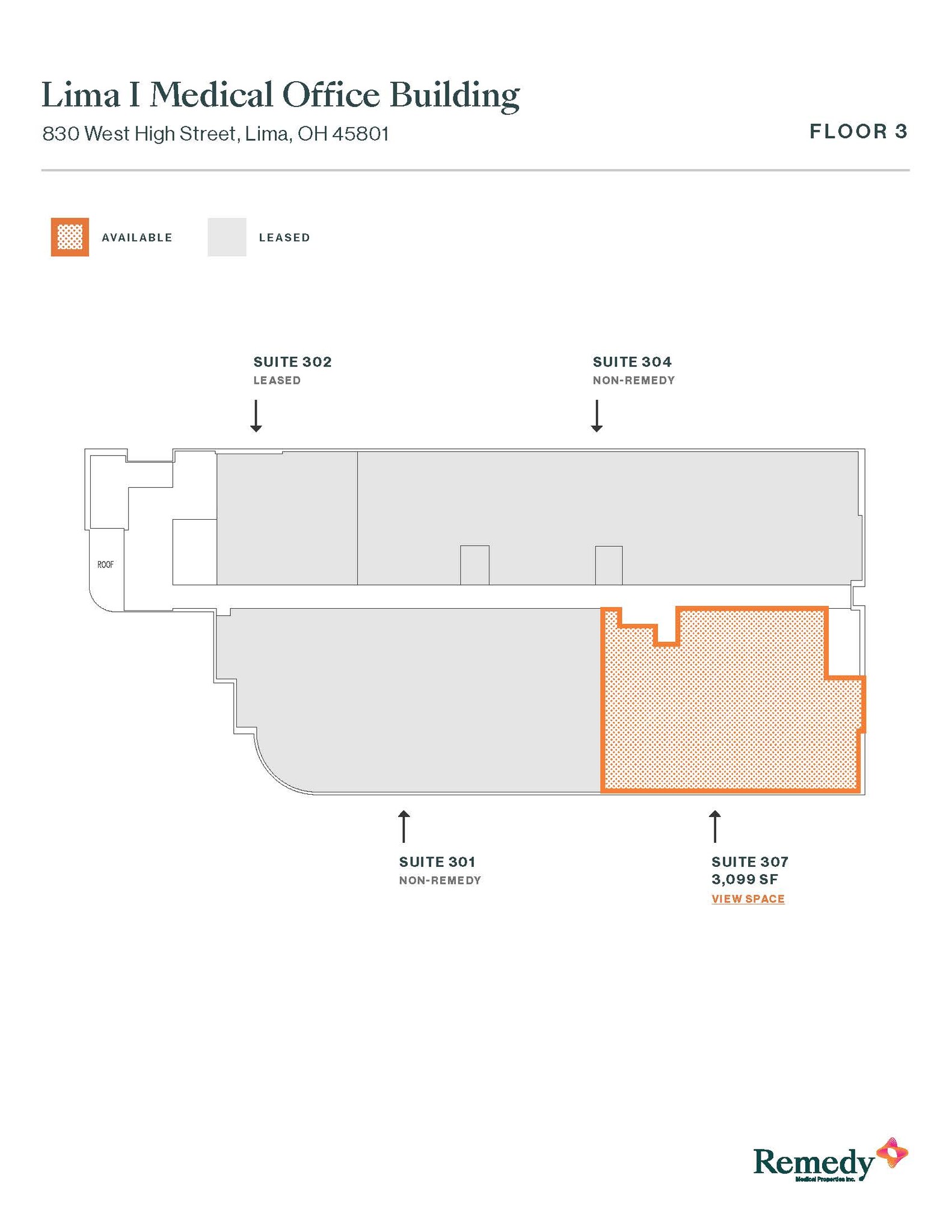 830 W High St, Lima, OH for lease Floor Plan- Image 1 of 6