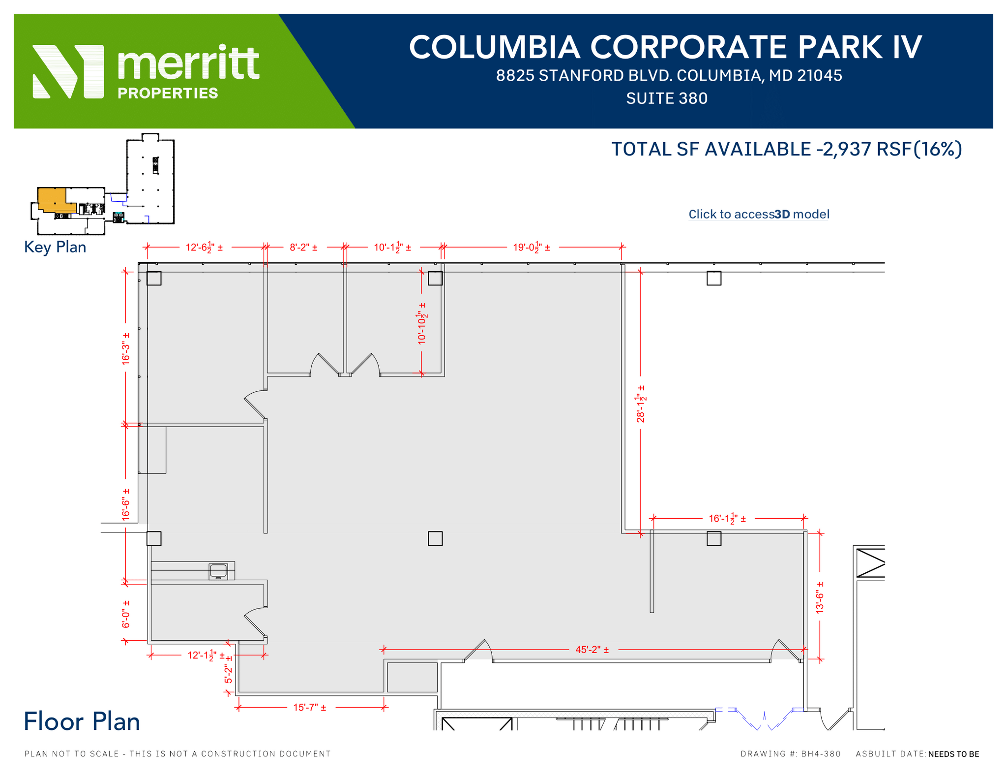 8830 Stanford Blvd, Columbia, MD for lease Floor Plan- Image 1 of 2