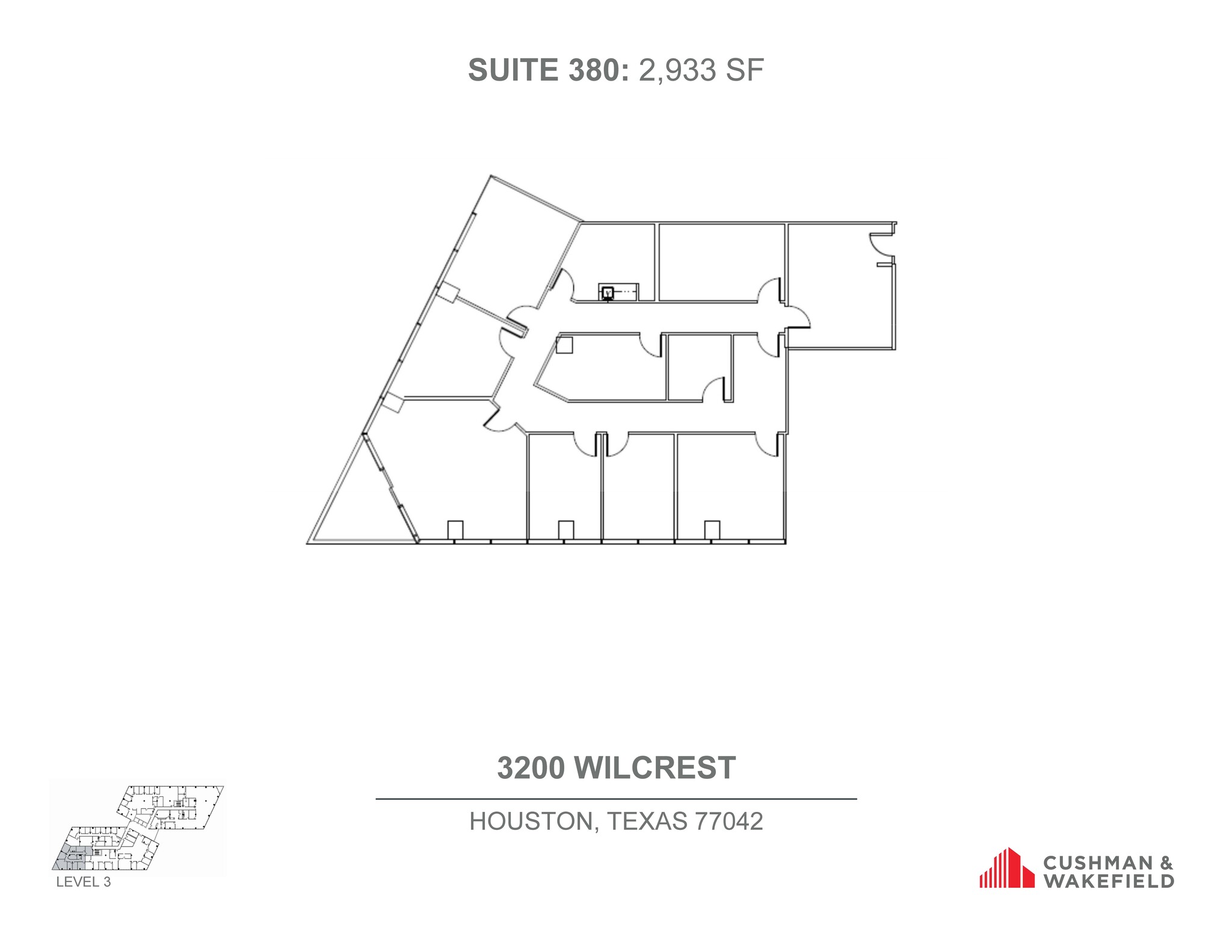 3200 Wilcrest Dr, Houston, TX for lease Floor Plan- Image 1 of 1