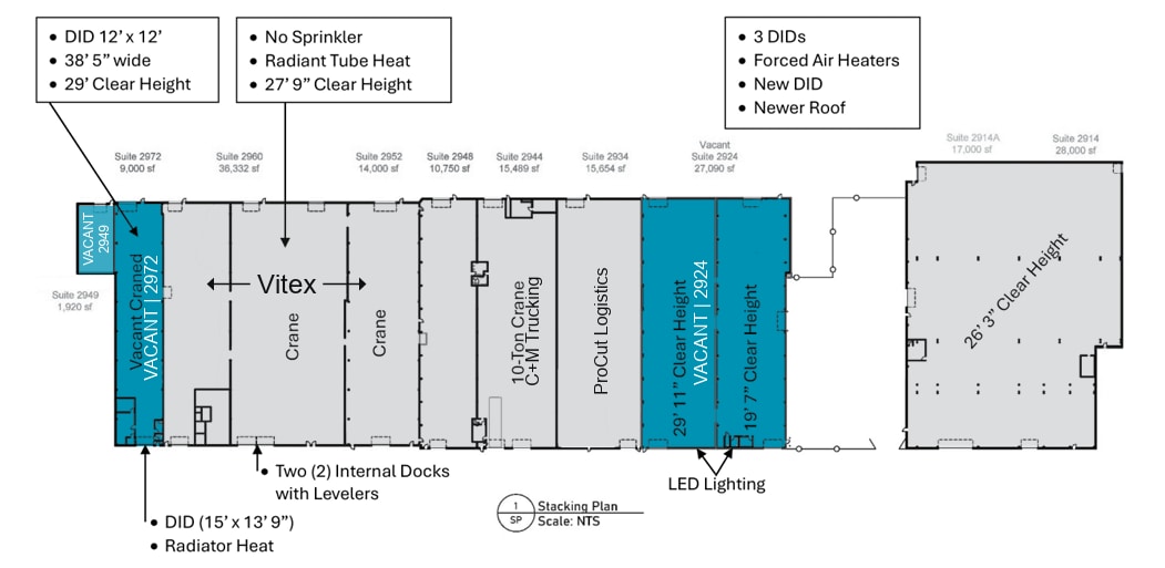 2912-2972 E 34th St, Cleveland, OH for lease Floor Plan- Image 1 of 1