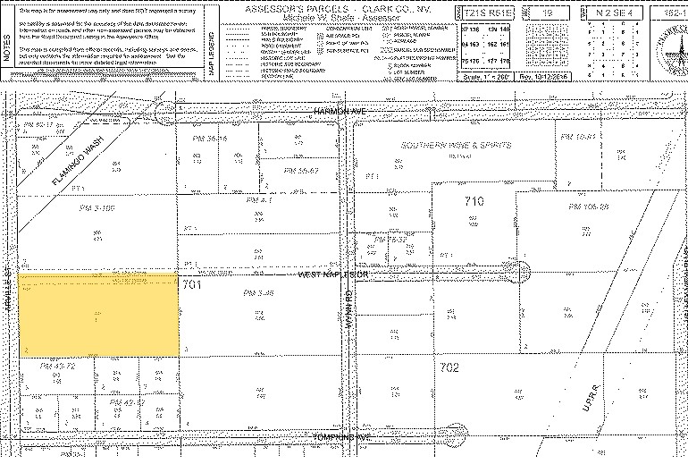 4610 Arville St, Las Vegas, NV for lease - Plat Map - Image 2 of 6