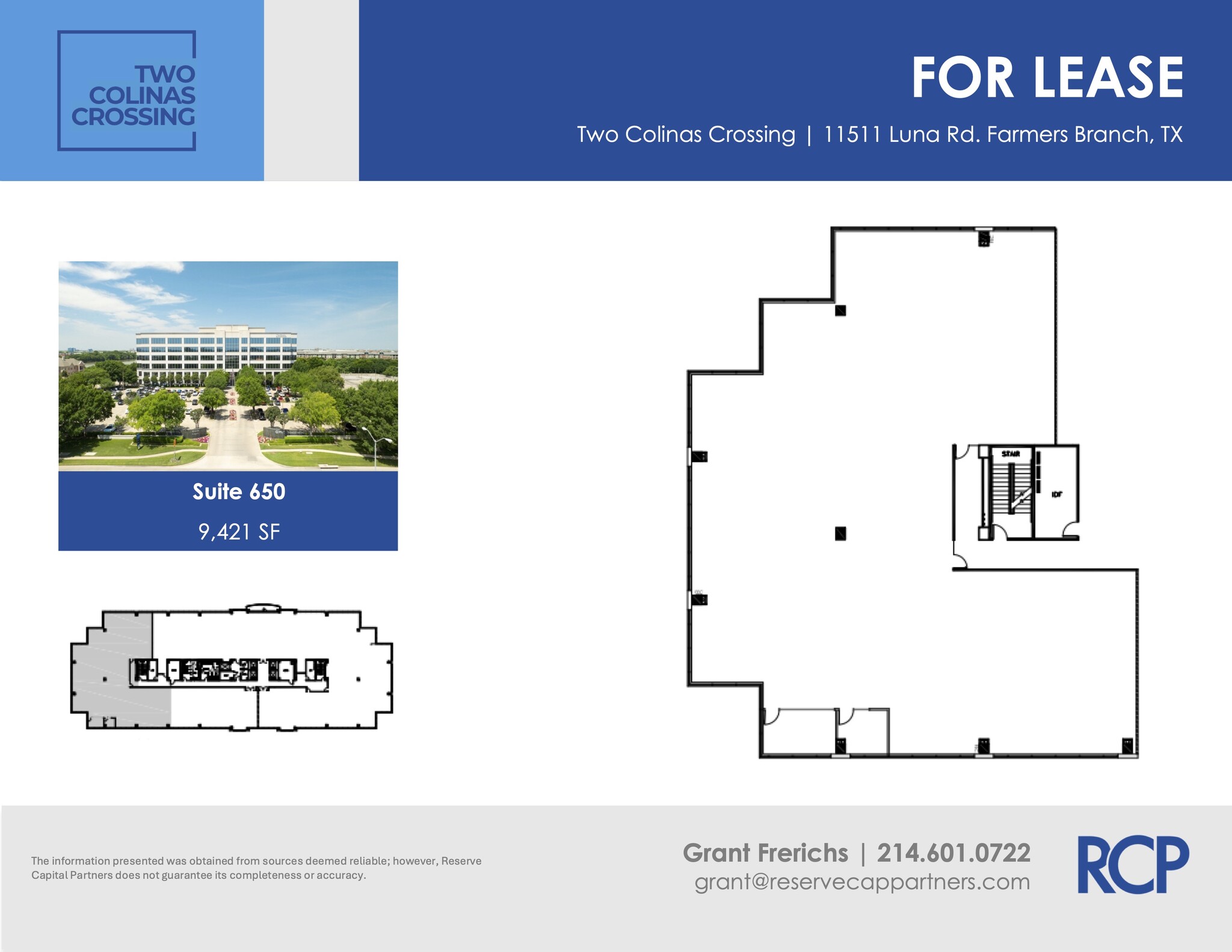 11511 Luna Rd, Dallas, TX for lease Floor Plan- Image 1 of 5