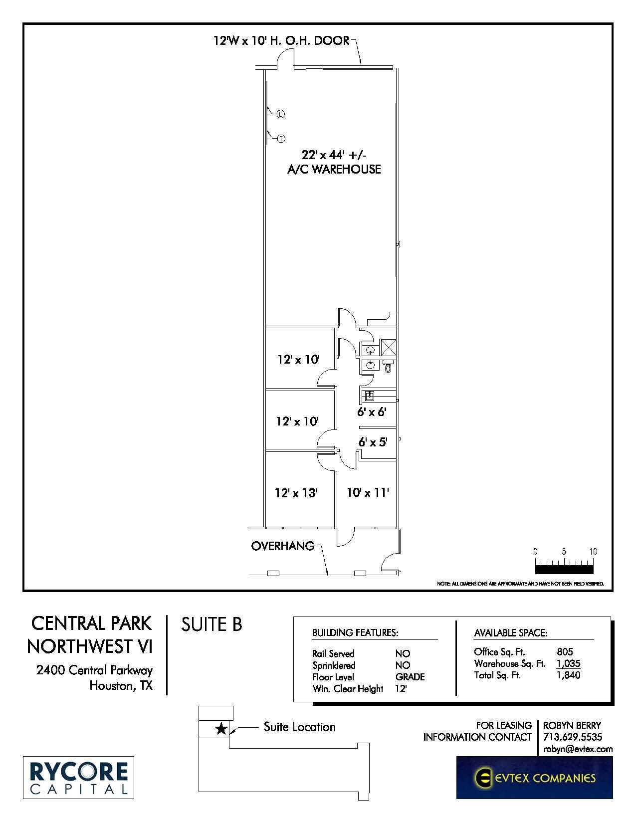 2501 Central Pky, Houston, TX for lease Floor Plan- Image 1 of 1