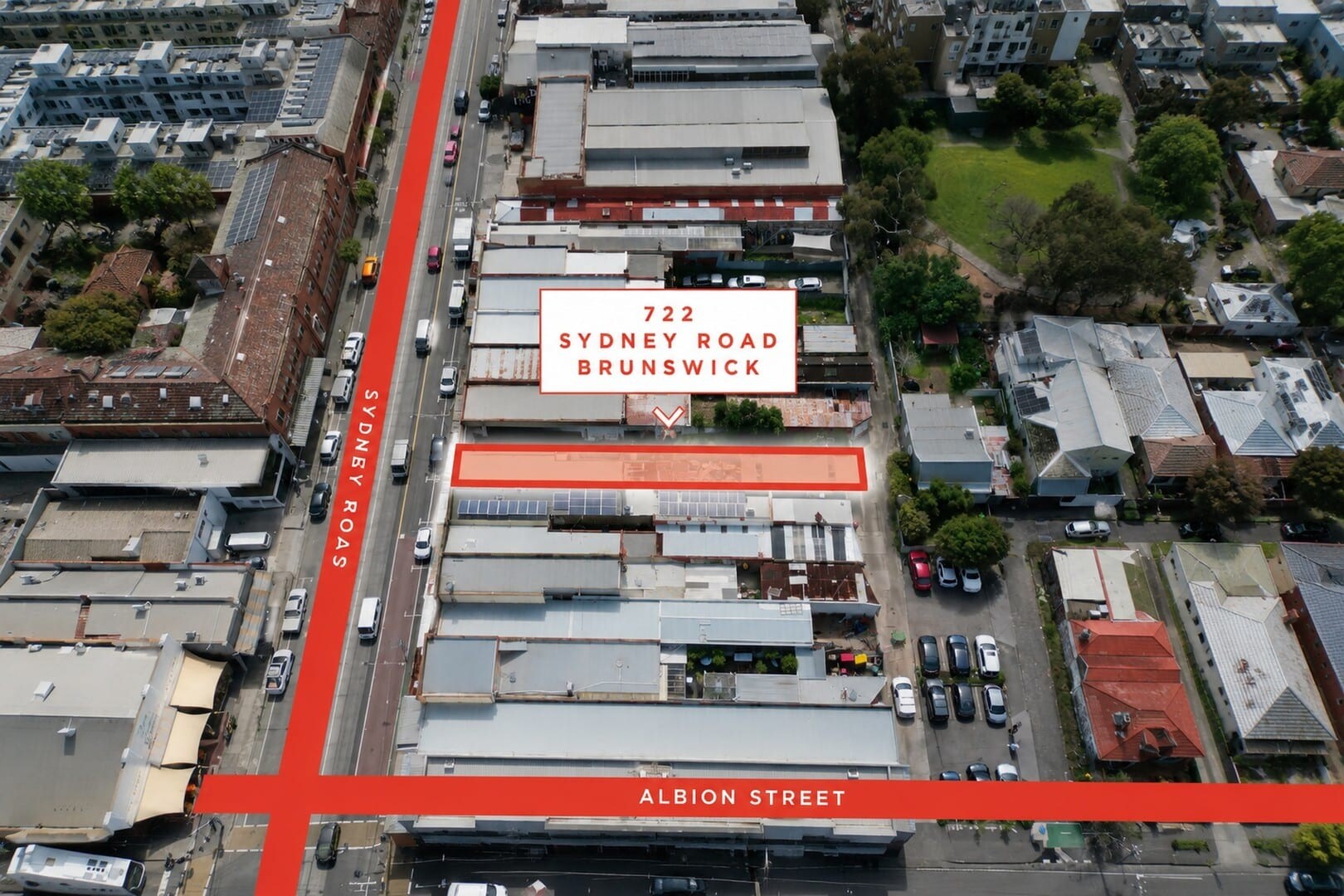 722 Sydney Rd, Brunswick for sale Aerial- Image 1 of 3