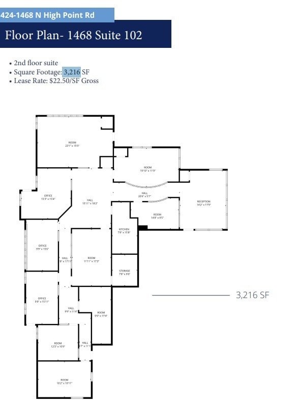1468 N High Point Rd, Middleton, WI for lease Floor Plan- Image 1 of 1