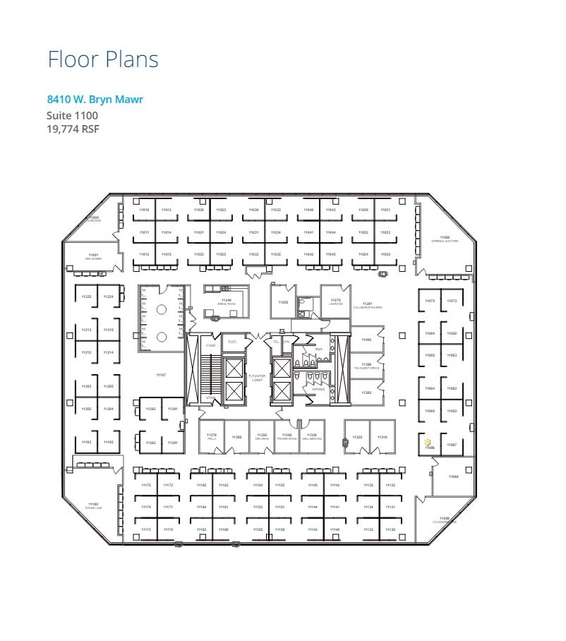 8410 W Bryn Mawr Ave, Chicago, IL for lease Floor Plan- Image 1 of 1