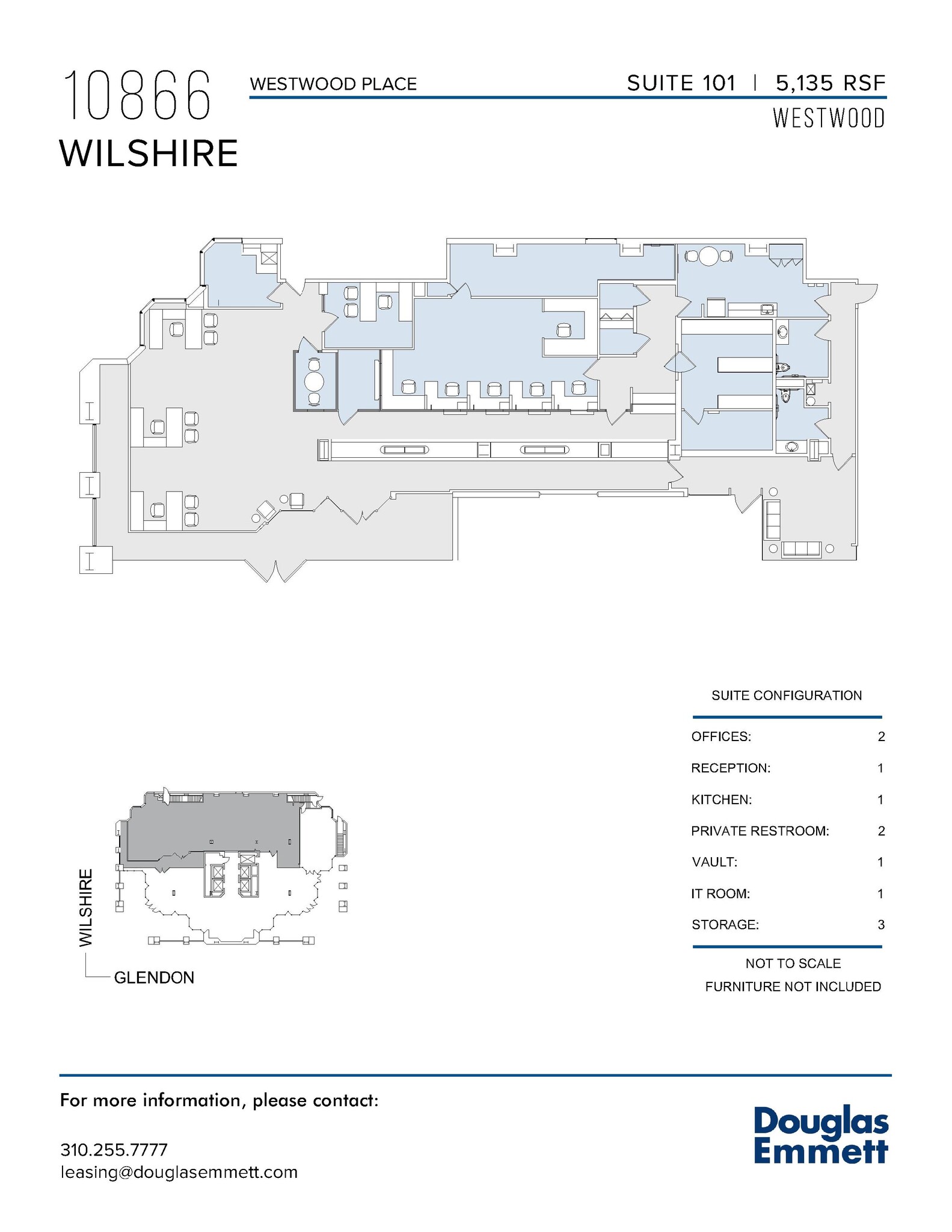 10866 Wilshire Blvd, Los Angeles, CA for lease Floor Plan- Image 1 of 1