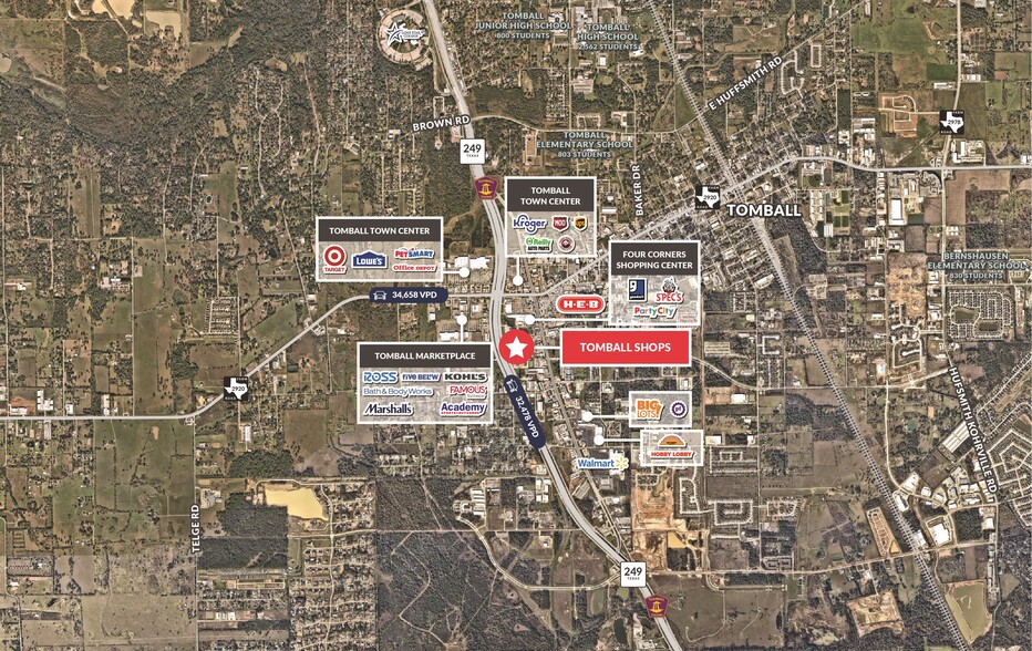 NEQ Tomball Parkway & Medical Complex Dr, Tomball, TX for sale - Aerial - Image 3 of 4