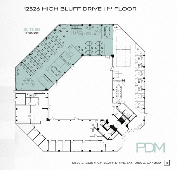 12520 High Bluff Dr, San Diego, CA for lease Floor Plan- Image 1 of 1