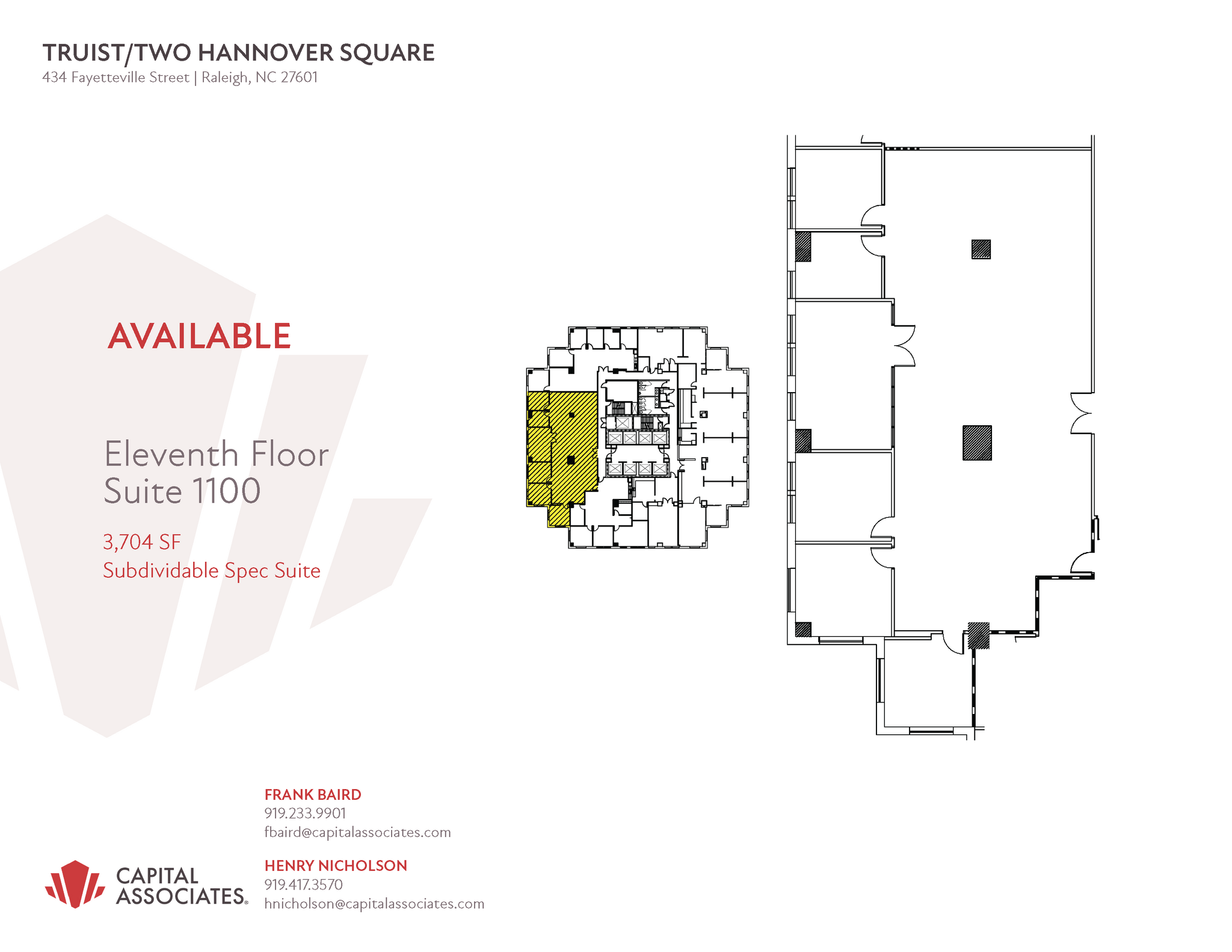 434 Fayetteville St, Raleigh, NC for lease Floor Plan- Image 1 of 1