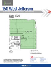 150 W Jefferson Ave, Detroit, MI for lease Site Plan- Image 1 of 1