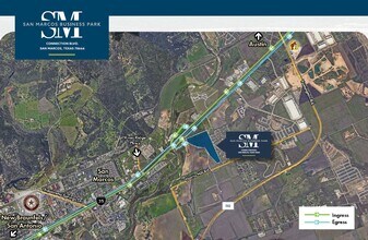 Connection Blvd, San Marcos, TX - AERIAL  map view - Image1